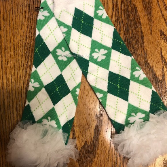 Shamrock Green Plaid with Ruffle Legwarmer  *HOST PICK***  (2)  LW144 NWT Boutiq - Picture 2 of 2